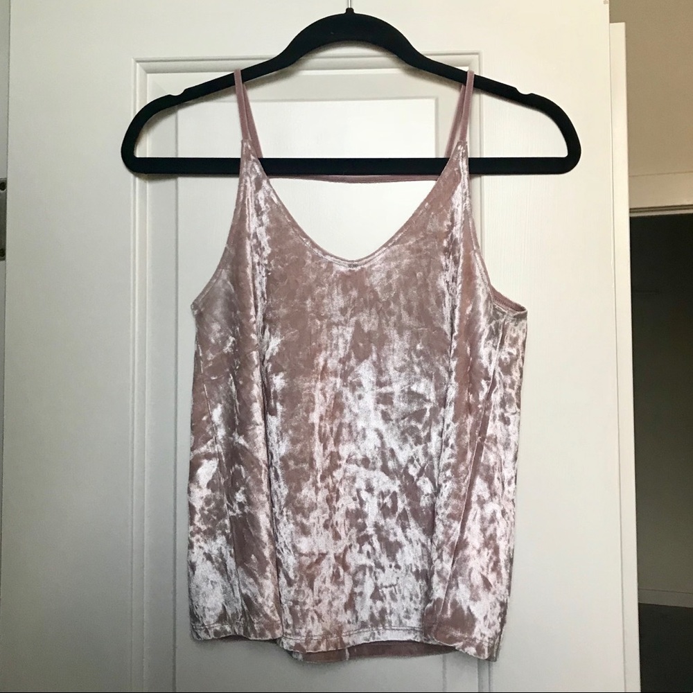 Crushed Velvet Swing Tank Top